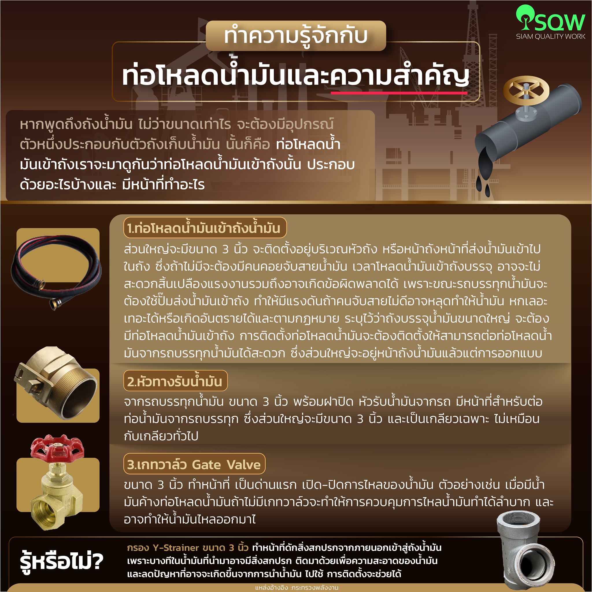 ท่อโหลดน้ำมันและความสำคัญ